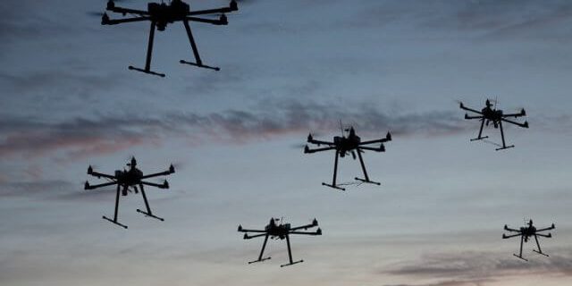 drone-swarm Picture of Six UAVs