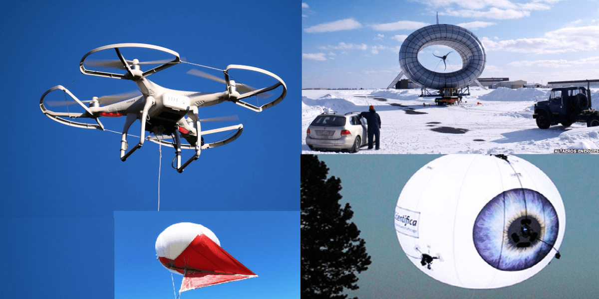Combined picture Terthered Drones