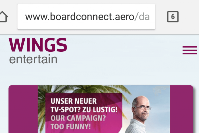 Review of Eurowings Wings Entertain Wireless In-Flight Entertainment