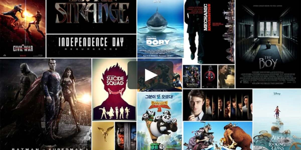 Array of movie titles Selection of Movie Titles