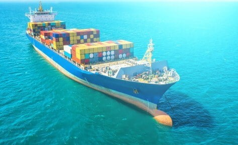 Container merchant vessel