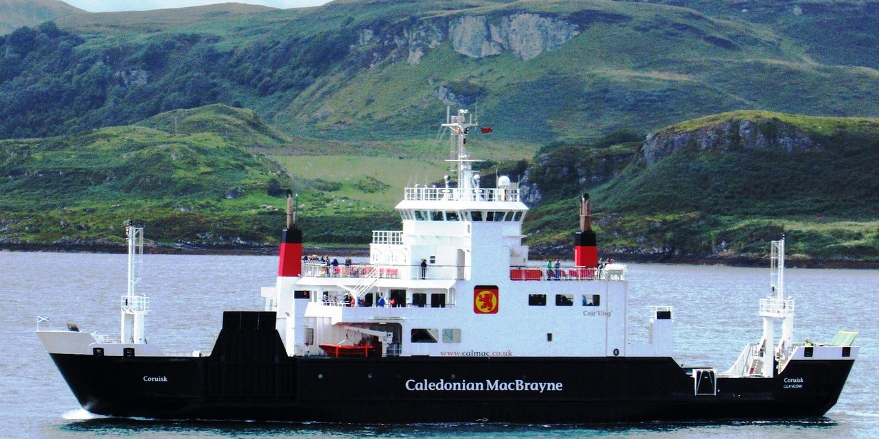 Calmac- AI A photo of a Calmac Ferry